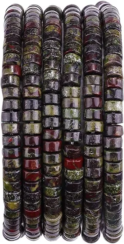 Miniatura 45 de BEADIA Cuentas Espaciadoras de Jade Amarillo Natural en Forma de Tapa, Cuentas Semipreciosas Sueltas para Hacer Joyas con Encuadernación, 4mmx2mm