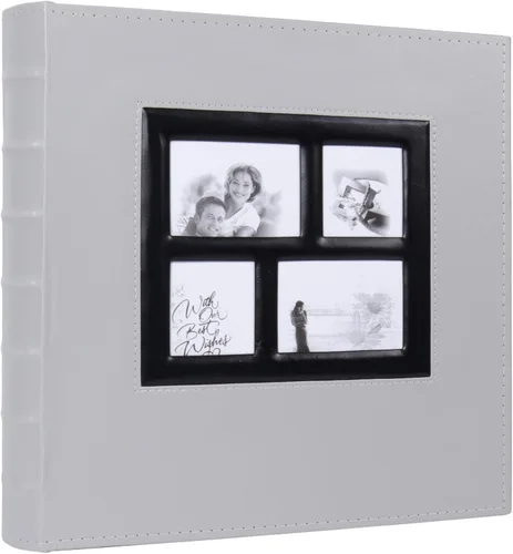 Miniatura 58 de Álbum de Fotos 4x6 para 300 Fotos Cubierta de Cuero PU Página Interior Negra para Álbumes de Boda Libro de Fotos Familiar Bebé Aniversario Bolsillo