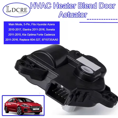 Miniatura 2 de Actuador de puerta de mezcla de calentador HVAC, modo principal, 5 pines, se adapta a Hyundai Azera 2010-2017, Elantra 2011-2016, Sonata 2011-2015