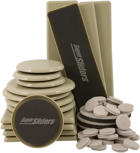 Miniatura 7 de Deslizadores de muebles reutilizables para superficies tapizadas, 4702995N
