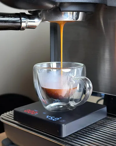 Miniatura 4 de MiiCoffee Báscula de Café Nano con Temporizador, Báscula de Espresso con Tara Automática, Sensor Táctil y Cubierta de Silicona