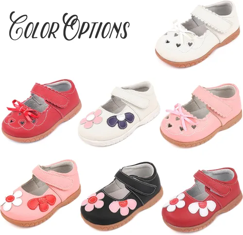 Miniatura 2 de Femizee Mary Jane - Zapatos planos de cuero con lazos para niñas niños pequeños
