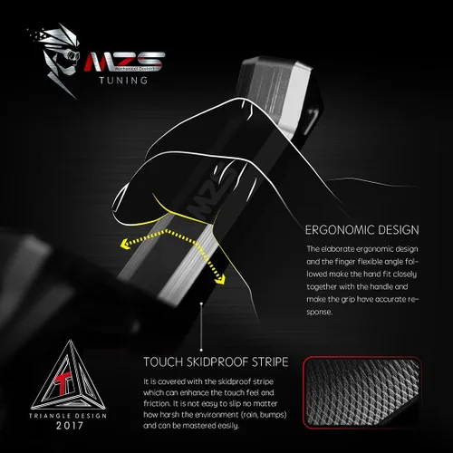 Miniatura 5 de MZS Palancas de freno y embrague de motocicleta negras cortas ajustables CNC compatibles con EX650 ER-6F ER-6N 2009-2016 / KLE650 KLE 650 2009-2014
