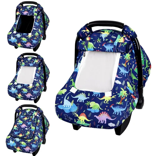 Miniatura 11 de Funda para asiento de coche para bebé, funda para asiento de coche resistente al viento para bebés niñas, toldo cálido para asiento de coche