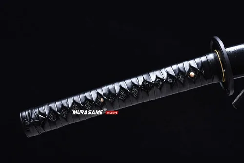 Miniatura 2 de MURASAME Katana Espada 41" T10 Acero Real Hamon Maquinilla de afeitar afilada espiga completa hecha a mano