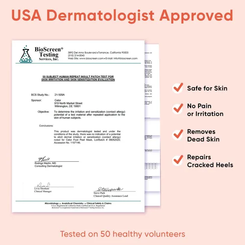 Miniatura 6 de Máscara exfoliante para pies - Máscara para pies con piel suave como la de un bebé - Elimina la piel muerta, pies secos, agrietados y callos, spa