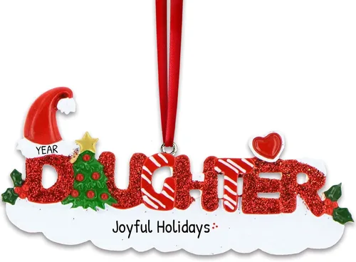 Miniatura 14 de Adorno de Navidad familiar personalizado – Adorno de papá, adornos personalizados para papá 2025, regalo personalizado para papá nuevo para árbol