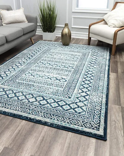 Miniatura 14 de Rugs America Hailey HY10A Heath - Alfombra vintage de transición de 8 x 10 pies