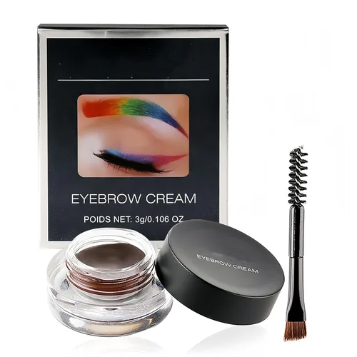 Miniatura 9 de Crema de cejas de 12 colores, gel de pomada de cejas suave de larga duración, impermeable, delineador de ojos, maquillaje de cejas cosméticos