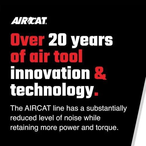 Miniatura 7 de AIRCAT Herramientas neumáticas 808-15-A: Trinquete de largo alcance de 15.3 pulgadas, 200 RPM, 35 ft-lbs Par máximo - 3/8 pulgadas