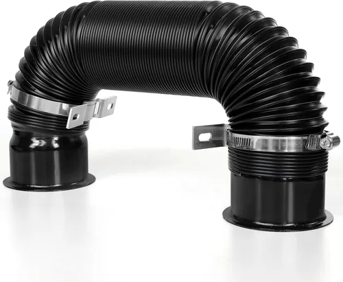 Conducto de admisión del tubo de admisión, 3 pulgadas/2.992 in Tubo de entrada de frío de aluminio universal para automóvil automotriz- Negro