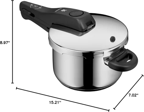 Miniatura 18 de WMF Perfect Rapid Cooker - Olla de cocción rápida (7.1 in de diámetro, 2 litros y medio, con protección contra llamas), acero inoxidable
