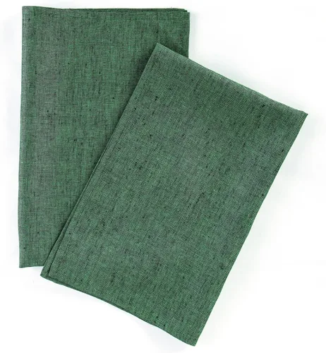 Miniatura 13 de Solino Home Chambray - Juego de 2 toallas de cocina de lino negro 100% puro de 17 x 26 pulgadas con lazo para colgar, paño de cocina de lino europeo