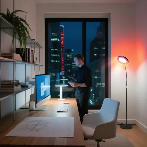 Miniatura 7 de Ventilador de piso con lámpara de luces RGB 18w 1200Lm lámpara LED con ventilador de pie y control remoto (negro)