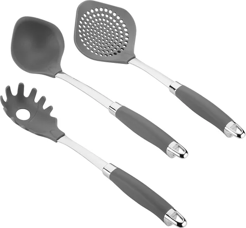 Miniatura 7 de Anolon SureGrip tenedor de carne de acero inoxidable/herramienta de cocina, 13.25 pulgadas, gris, 46288