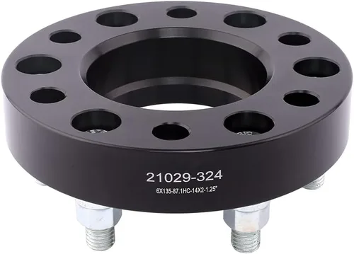 Miniatura 8 de Espaciadores de rueda centrales negros de 1 pulgada 14x1.5 de 1 pulgada compatibles con Chevy GMC-Cadillac 6 Lug para Colorado 2015-2023, Traverse