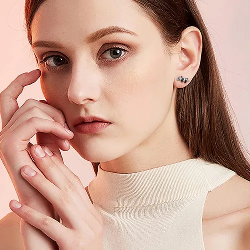 Miniatura 6 de Pendientes de animal de plata de ley 925 con diseño de pandakoalaperezoso, joyería de animales, regalo para mujeres y niñas, aretes hipoalergénicos