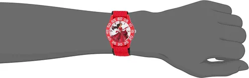 Miniatura 2 de Disney Reloj de cuarzo "Elena of Avalor" para niña de plástico y nailon, color rojo (Modelo W003025), Elena Of Avalor, Niños de plástico
