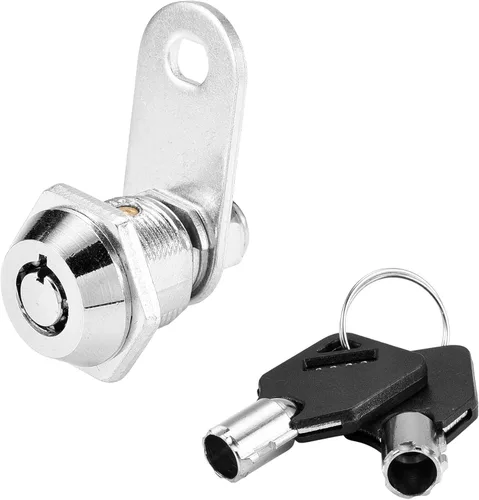 Cerradura tubular de leva para gabinete con llaves, cilindro de 7/8 pulgadas con llave igual, caja de herramientas de repuesto para cajón seguro,