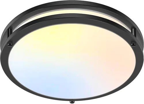Miniatura 18 de Luces de Techo LED de 12 Pulgadas 36W, 2700K/3000K/4000K/5000K/6500K Ajustables de Montaje Empotrado, 3200LM Súper Brillantes Regulables Accesorio