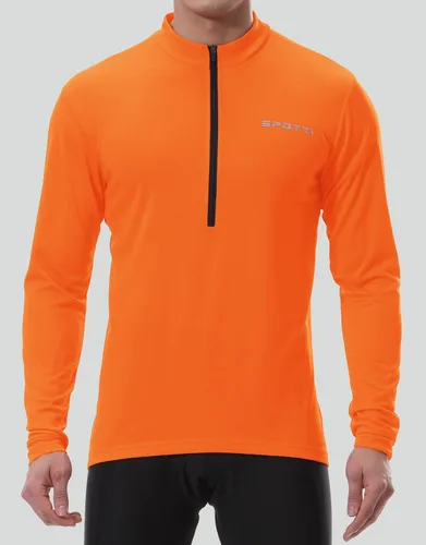 Miniatura 3 de Spotti Playera de mangas largas para ciclismo, para hombre. Remera para ciclismo, transpirable y de secado rápido.