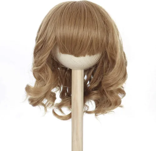 Miniatura 21 de Peluca larga recta de 8-9 pulgadas 1/3 BJD MSD DOD Pullip Dollfie peluca centro de separación DIY fabricación accesorios para el cabello