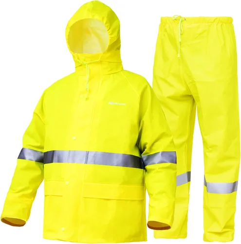 Miniatura 6 de Trajes de lluvia para hombre, impermeable, traje de lluvia resistente, abrigos de lluvia, chaqueta y pantalones, ropa de lluvia