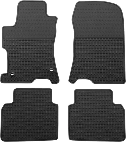 Miniatura 9 de Alfombrillas de coche a medida para Honda Odyssey 2018-2025, resistentes a todo tipo de clima, de goma, revestimientos de suelo para auto, Todo negro