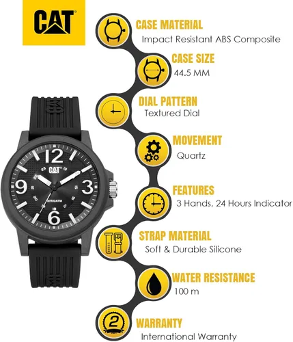Miniatura 3 de CAT WATCHES Reloj de cuarzo para hombre con pantalla analógica y movimiento