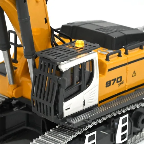Miniatura 9 de KidsFaves Excavadora de Control Remoto de Grado Profesional para Adultos Modelo de Construcción RC a Micro-Escala de Metal con Sistema de Excavación