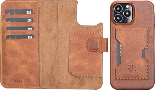 Miniatura 142 de Venito Florence - Funda de piel compatible con Samsung Galaxy S9, extra segura con bloqueo RFID, cartera desmontable para teléfono (gris decolorado)