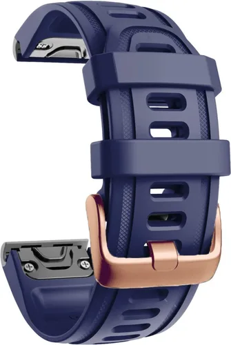 Miniatura 12 de Correa de reloj de liberación rápida pulsera de silicona para Garmin Fenix 5S 5X 5Plus 6S 6X 6 Pro oro rosa hebilla pulsera deportiva