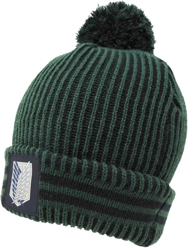 Miniatura 2 de Ripple Junction Attack on Titan Temporada 3 Scout Regiment Gorro de punto acanalado verde, Verde