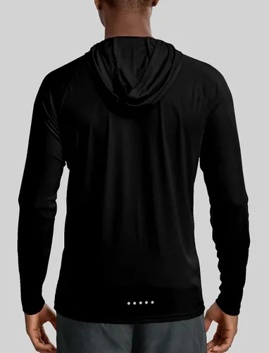 Miniatura 2 de Zengjo Sudadera ligera con capucha para hombre, manga larga con capucha