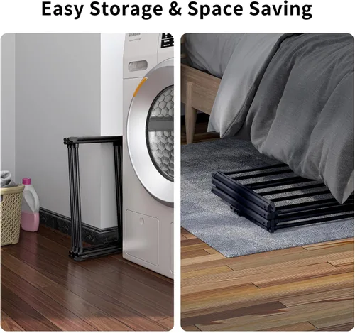 Miniatura 4 de Estante de secado de ropa de 3 niveles, estante de secado plegable, estante de lavandería para interiores y exteriores para secar ropa, diseño