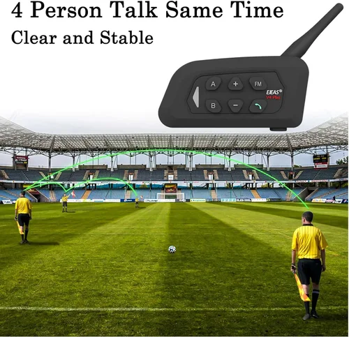 Miniatura 2 de Auriculares de árbitro, sistema de comunicación de interfaz USB C con auriculares para voleibol, fútbol oficial, fútbol, balonmano (1 unidad)