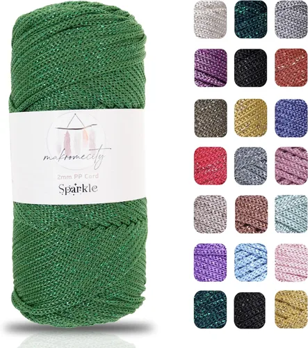 Miniatura 27 de Makromecity, Cordón de macramé de poliéster de 2 mm x 38 m (125 yardas) 2 mm de polipropileno, cordón de macramé para crochet, bolsas de macramé
