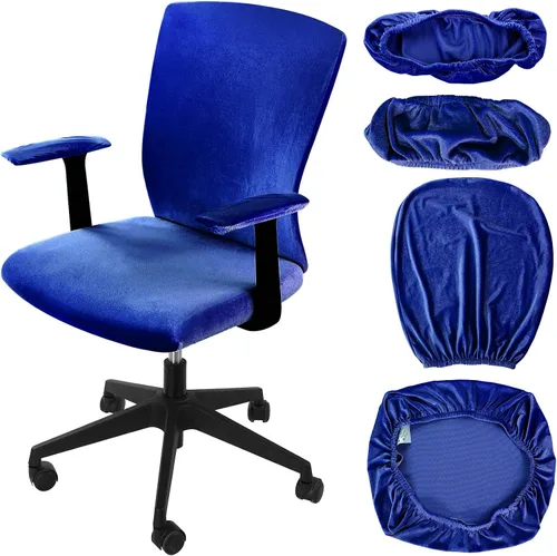 Miniatura 12 de Tallew Juego de 4 Fundas para Silla de Oficina, Fundas Universales Elásticas para Computadora, Fundas Protectoras Estiratables para Asiento