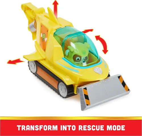 Miniatura 5 de Paw Patrol Aqua Pups Rubble - Vehículo transformable de tiburón martillo con figura de acción coleccionable, juguetes para niños a partir de 3 años