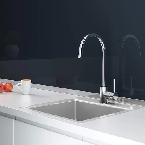 Miniatura 6 de YSSOA Fregadero de cocina con estación de trabajo de montaje superior, calibre 20, tazón individual con 3 accesorios