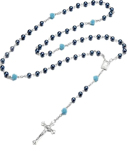Miniatura 3 de SZQCZB Rosary Beads Catholic Necklace