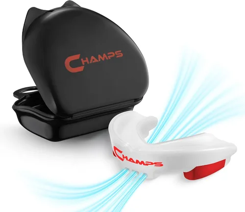 Miniatura 9 de Champs MMA Protector Bucal Transpirable para Boxeo, MMA, Jiu Jitsu, Muay Thai, Lucha Libre y Deportes de Combate – Diseño de Fácil Ajuste, Hervir
