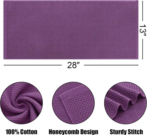 Miniatura 64 de Kitinjoy - Paños de cocina de 100 % algodón, tela de tejido gofrado, paño de limpieza ultrasuave, absorbente y de secado rápido. Beige