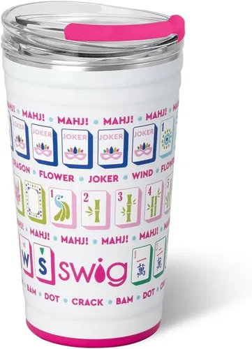 Miniatura 40 de Swig Life - Vaso aislante de 22 onzas, vaso de viaje para café con tapa, taza de café para viaje compatible con portavasos, de acero inoxidable