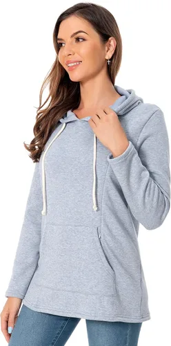 Miniatura 73 de Bearsland - Sudadera de lactancia y maternidad para mujer, con bolsillos y capucha