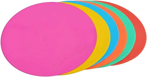 Miniatura 9 de Marcadores de punto 6 marcadores de piso de 4 pulgadas, 6 pulgadas, 8 pulgadas, 10 pulgadas, 12 pulgadas, para entrenamiento de agilidad de niños