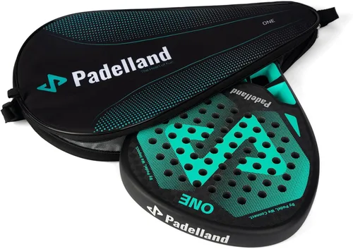 Miniatura 3 de PADELLAND - Raqueta de pádel - Superficie de fibra de carbono, apta para principiantes e intermedios, ligera, 0.8 libras, control