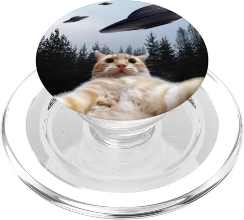 Miniatura 7 de PopSockets de gato divertido UFO intercambiable PopGrip