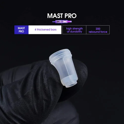Miniatura 4 de Mast Pro Smp - Agujas de tatuaje profesionales 1 delineador redondo 0.010 in agujas para maquillaje permanente cuero cabelludo cabello 0801RL