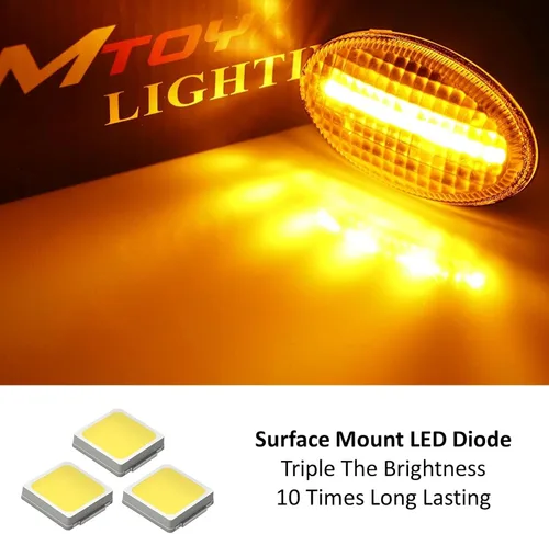 Miniatura 2 de iJDMTOY JDM-Spec - Luces LED ámbar transparentes con adaptador de cableado compatibles con/ajuste directo JDM Subaru 2000-07 Impreza WRX STI, 00-03